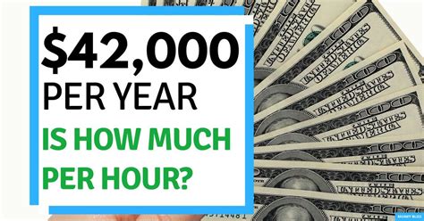 42000 a year hourly rate